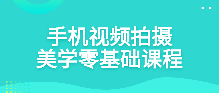 手机视频拍摄美学零基础课程-滑稽小明